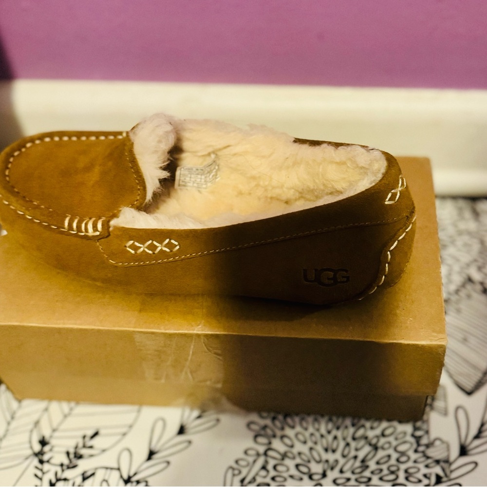 UGG Tan Suede Loafers - Picture 3 of 4